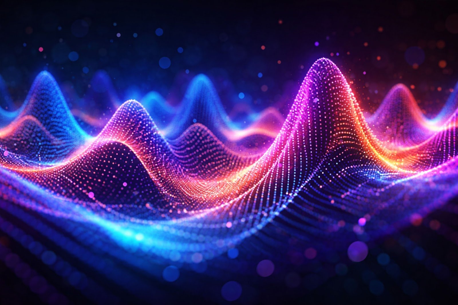 Download Contemporary 3D Sound Wave Effect Background – Futuristic Audio Visual Design