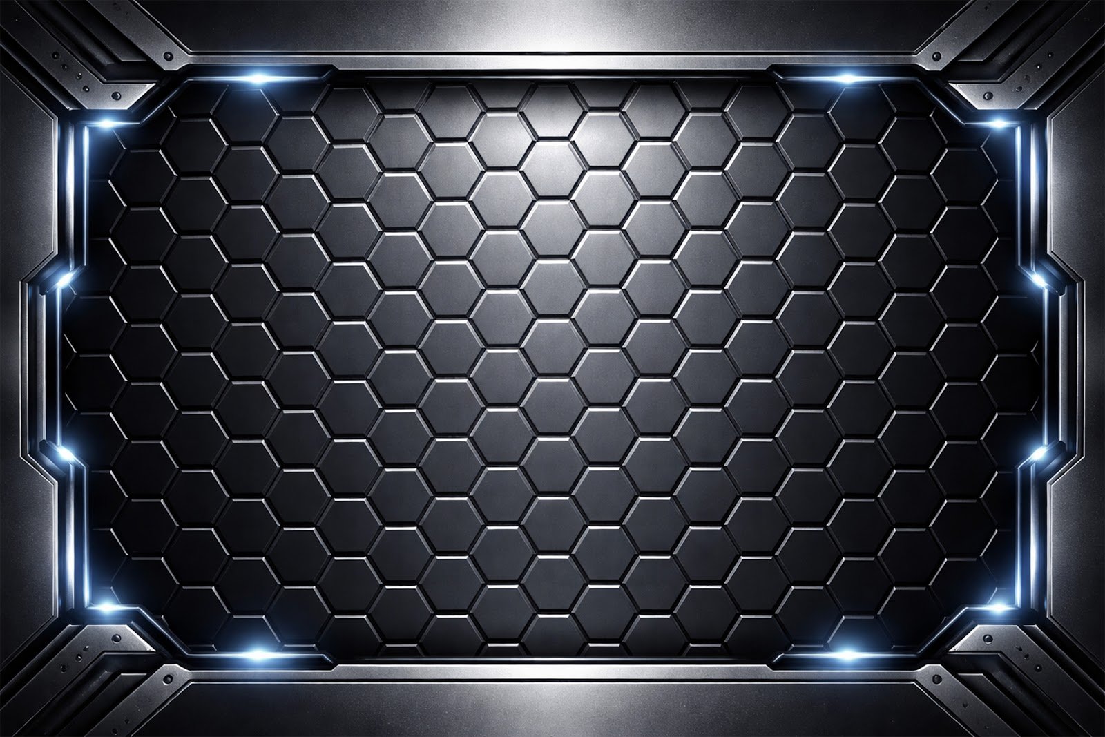 Metallic Hexagon Plating Background – Free High-Resolution Download