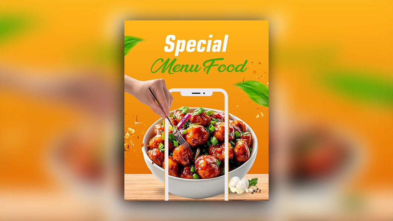 Orange and Brown Modern Manchurian Instagram Post