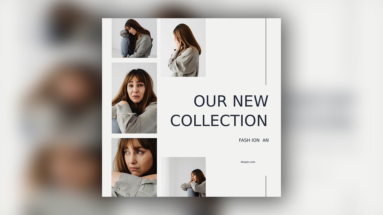 White Collage Fashion Collection Instagram Post