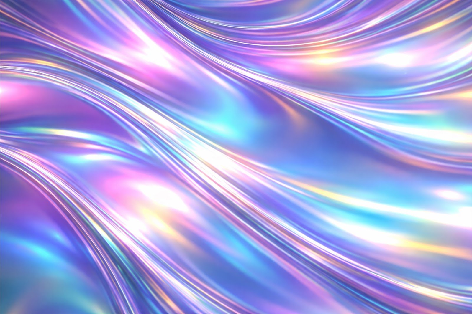 3D Effect Iridescent Metallic Surfaces Background – Futuristic Shiny Metal Wallpaper Free Download