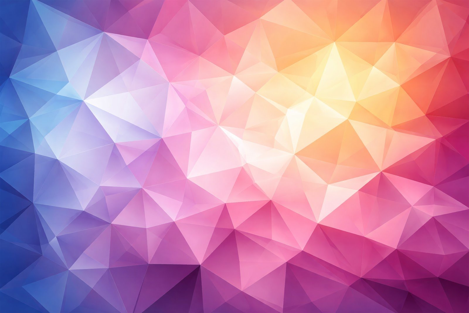Geometric Background with Gradient Triangles – Crystal Design for Download