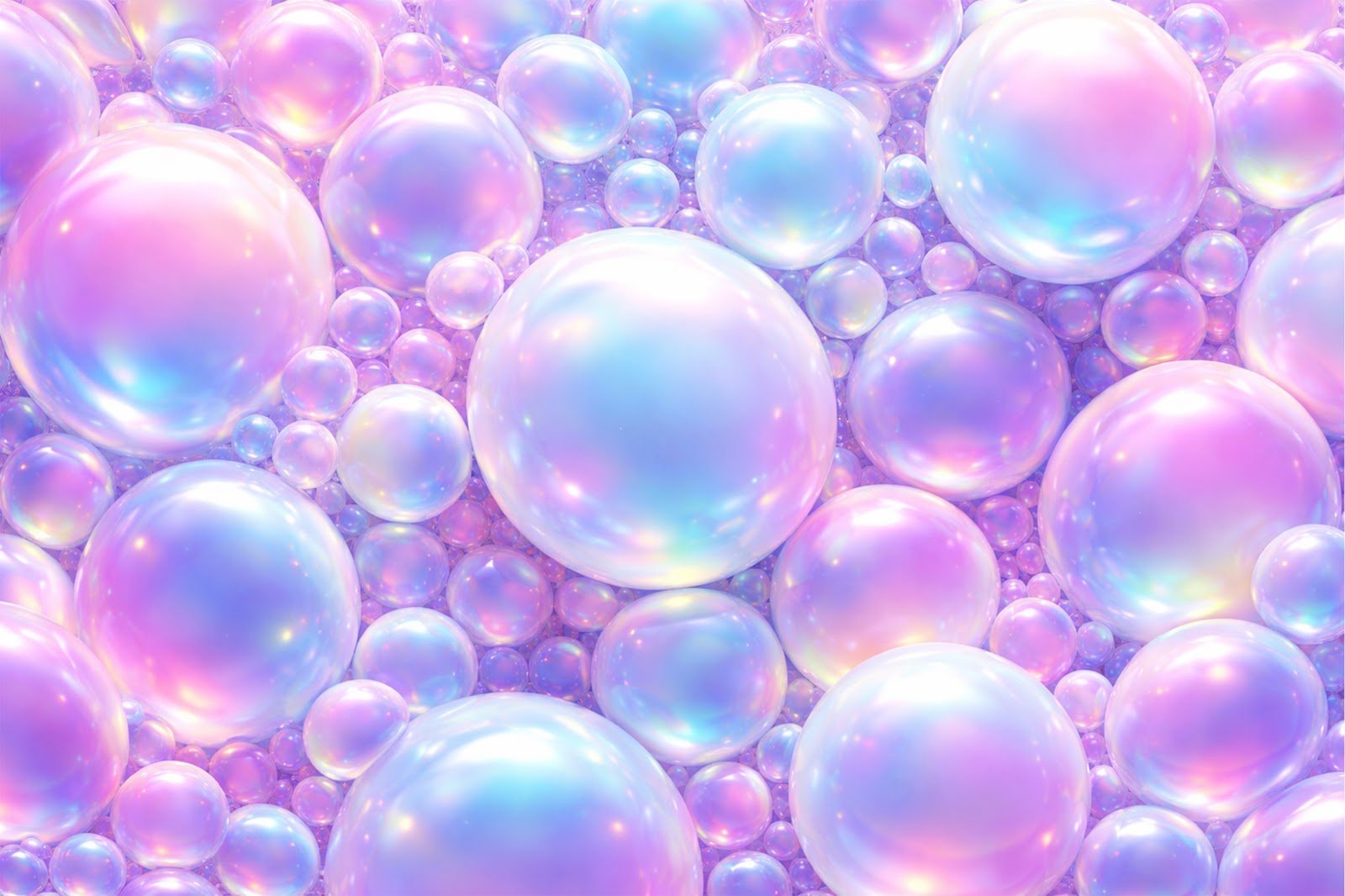 Abstract 3D Organic Bubble Clusters Background – Glossy Liquid Sphere Texture Download