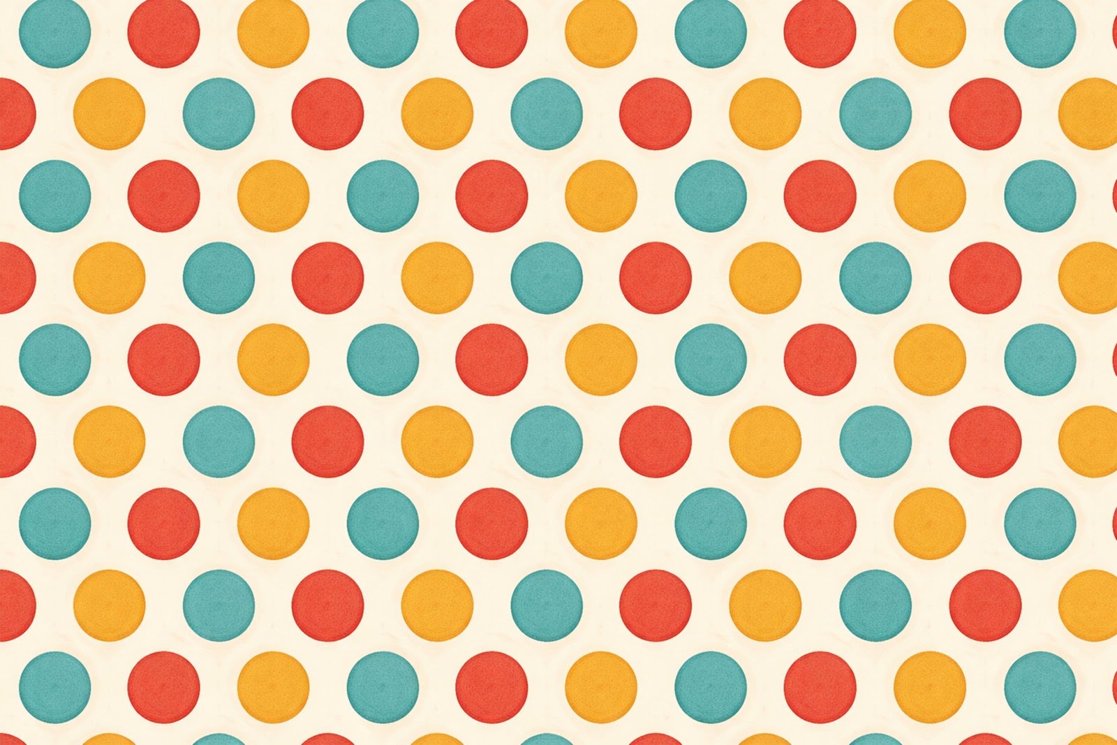 Retro 60s Polka Dots Pattern Background – Vintage Mid-Century Design Free Download
