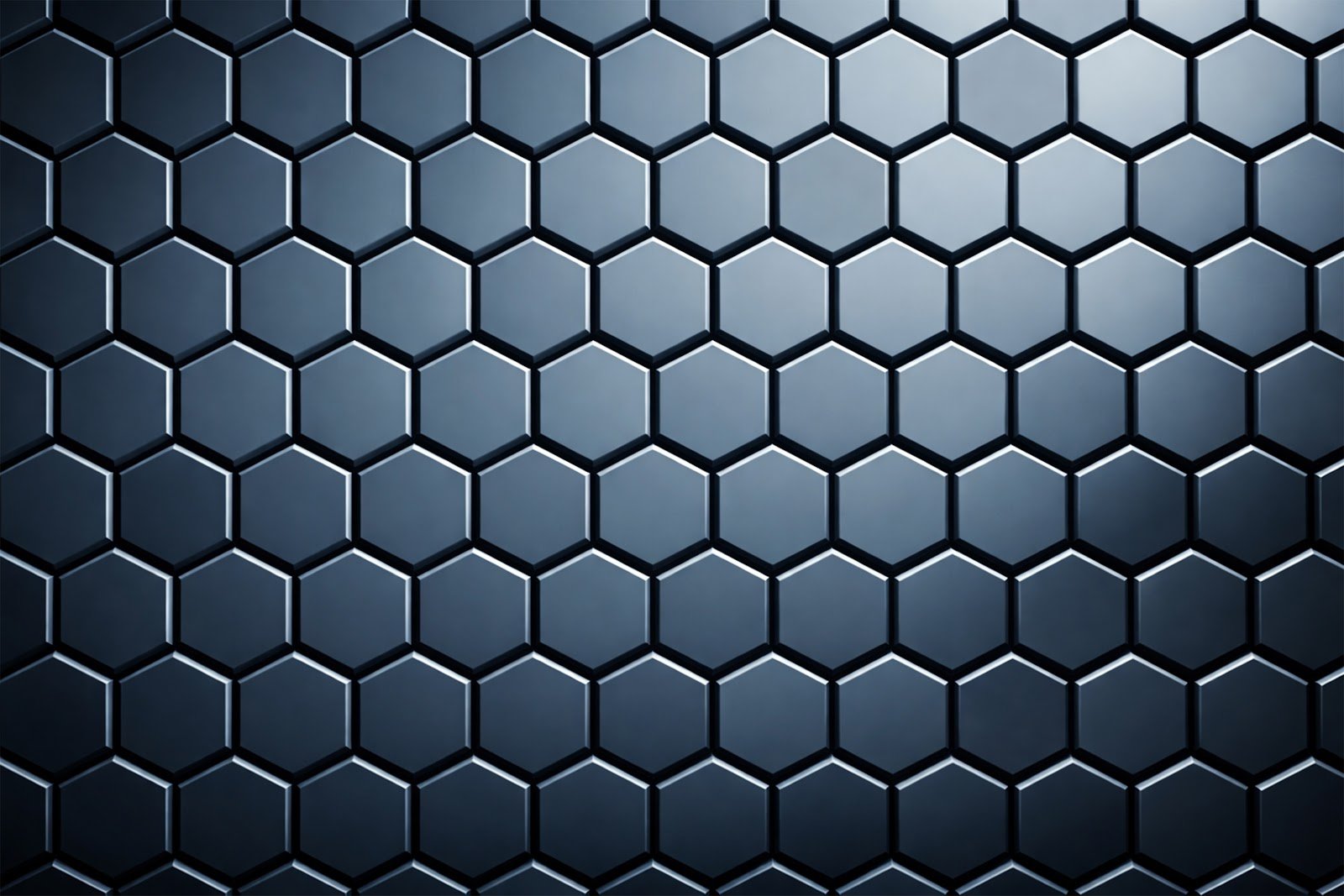 3D Hexagon Honeycomb Grid Background – High-Quality Geometric Wallpaper