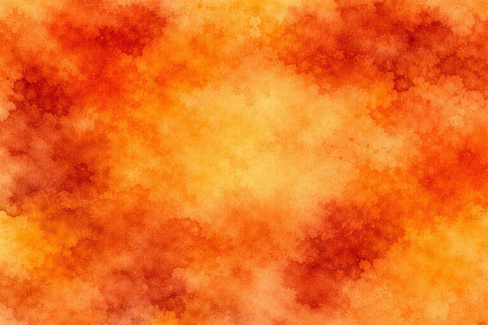 Autumn Orange Watercolor Texture Background – Heavy Wash Artistic Paper, Free Download