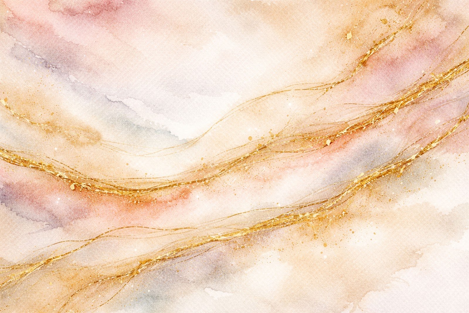 Metallic Gold Watercolor Streaks Texture Background – Free Download