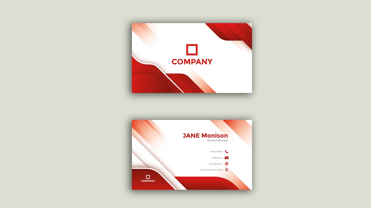 Abstract business card template
