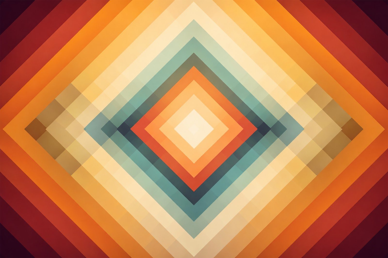 Diamond-in-Diamond Geometric Background – High-Resolution PNG to Download