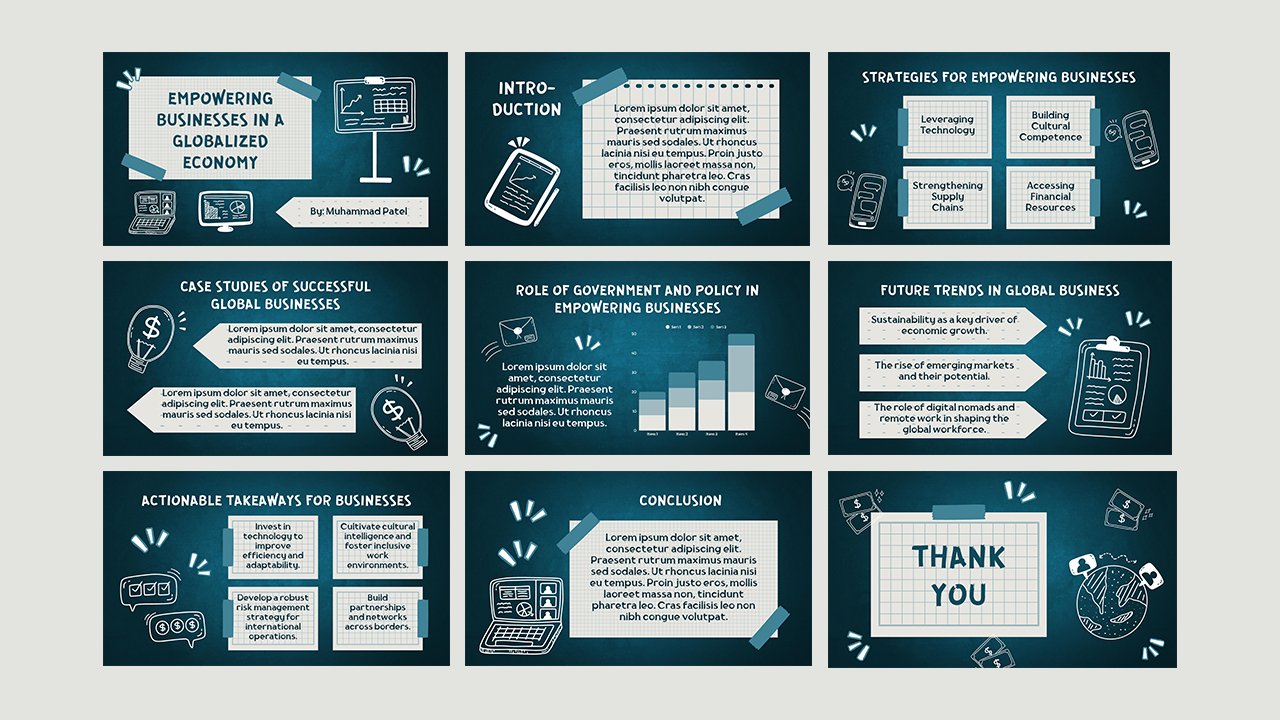 Blue and Grey Modern Illustrative Economy Business Seminar Presentation
