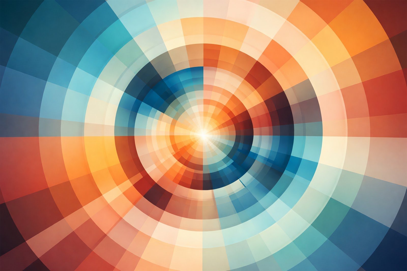 Circular Radial Geometry Background PNG – Modern Abstract Design Download