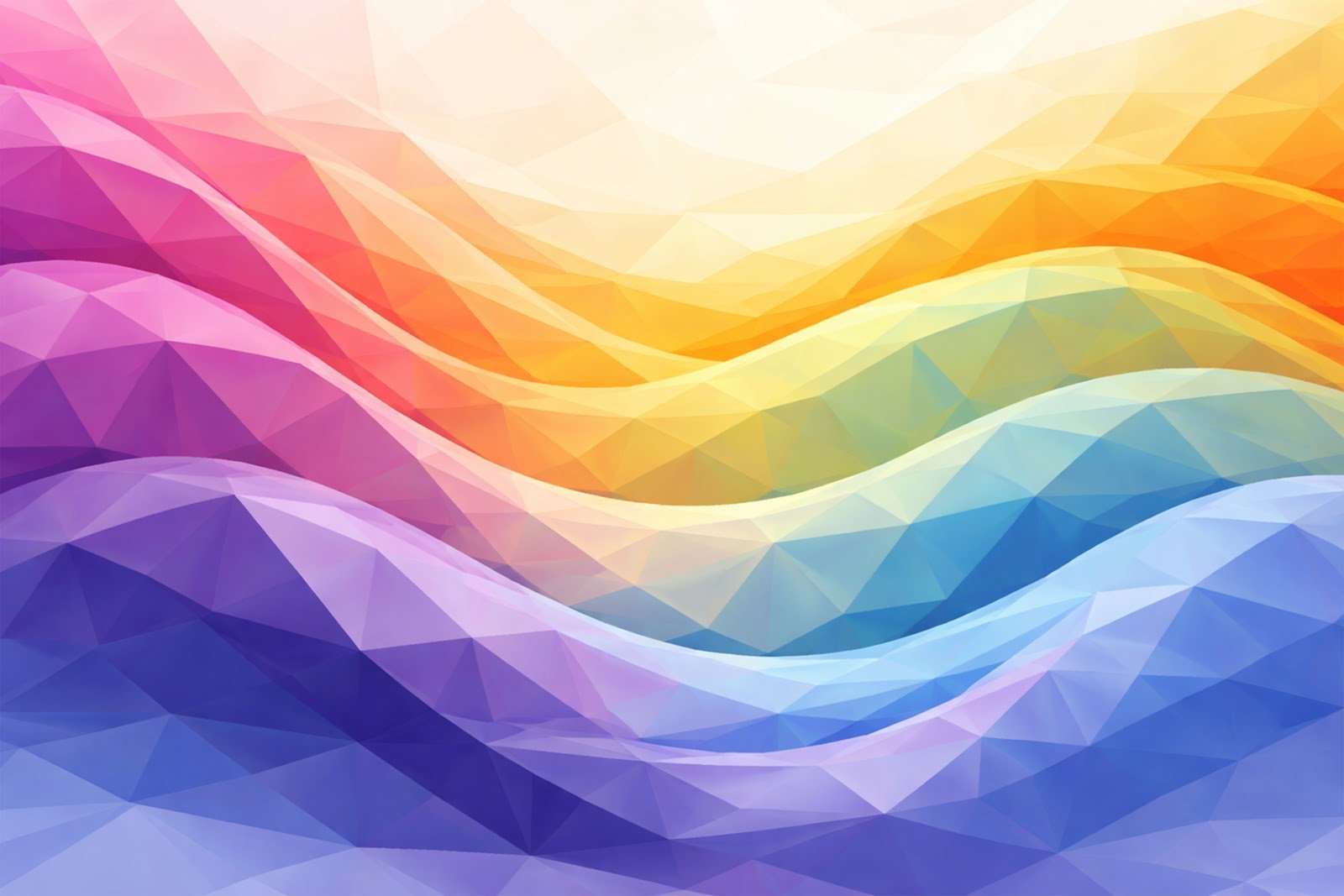 Abstract Polygon Wave Background – Free Download