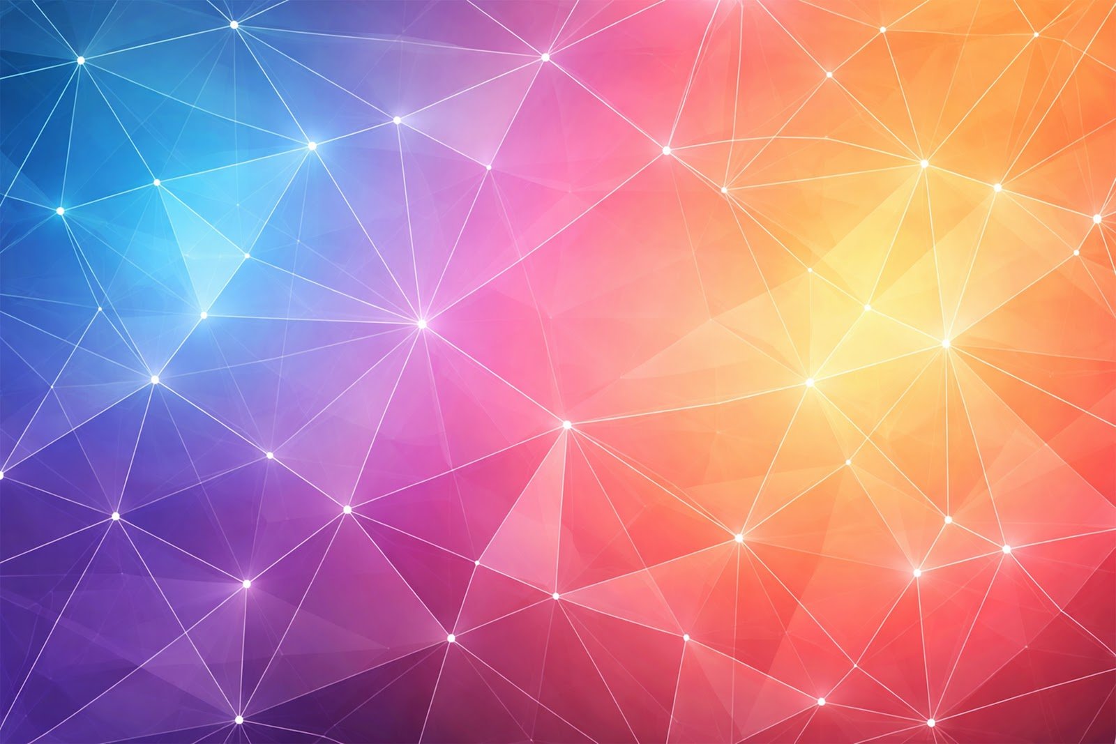 Abstract Triangle Network Background – Geometric Line Mesh Modern Design