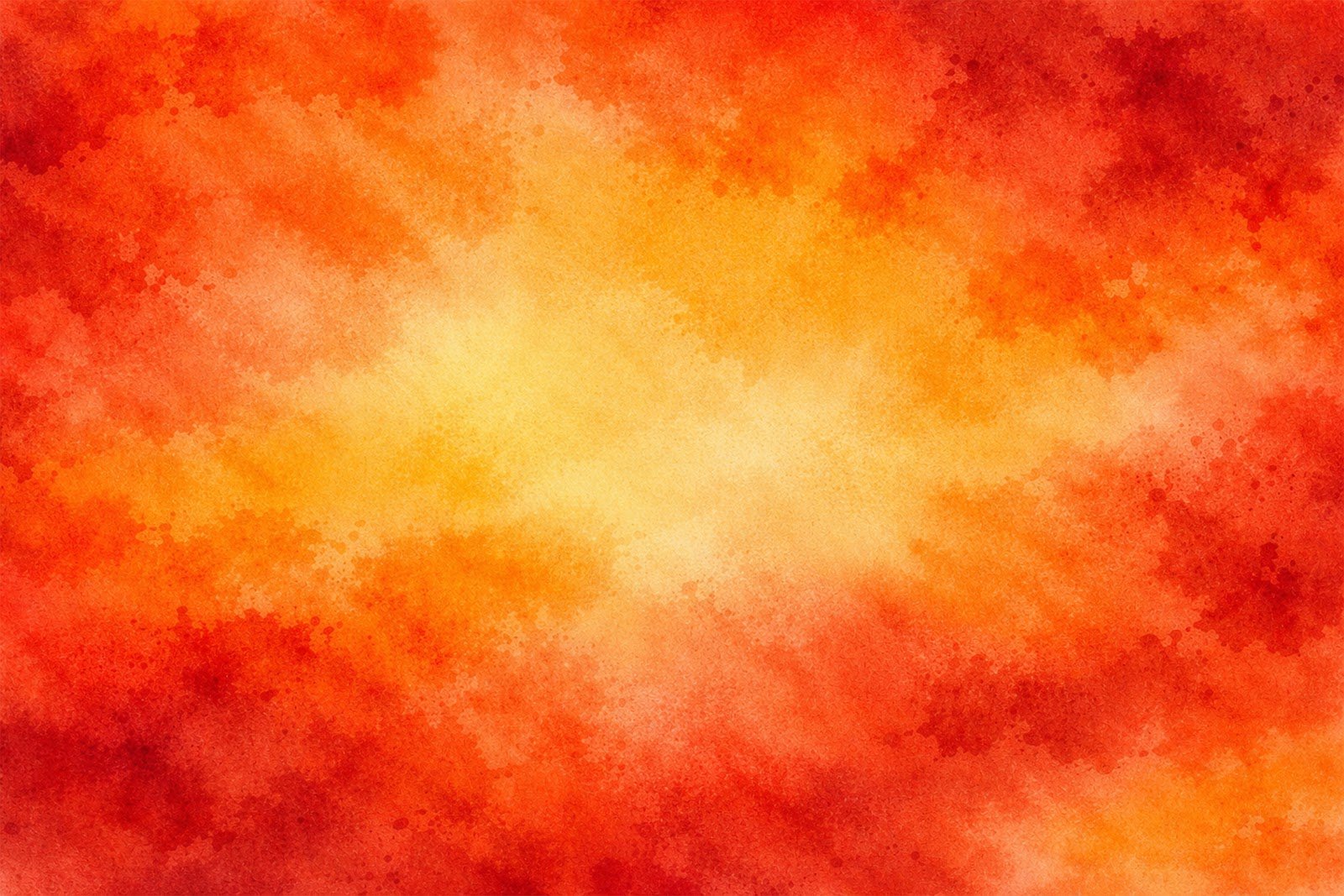 Orange–Red Fiery Watercolor Wash Background – Bold Abstract Texture