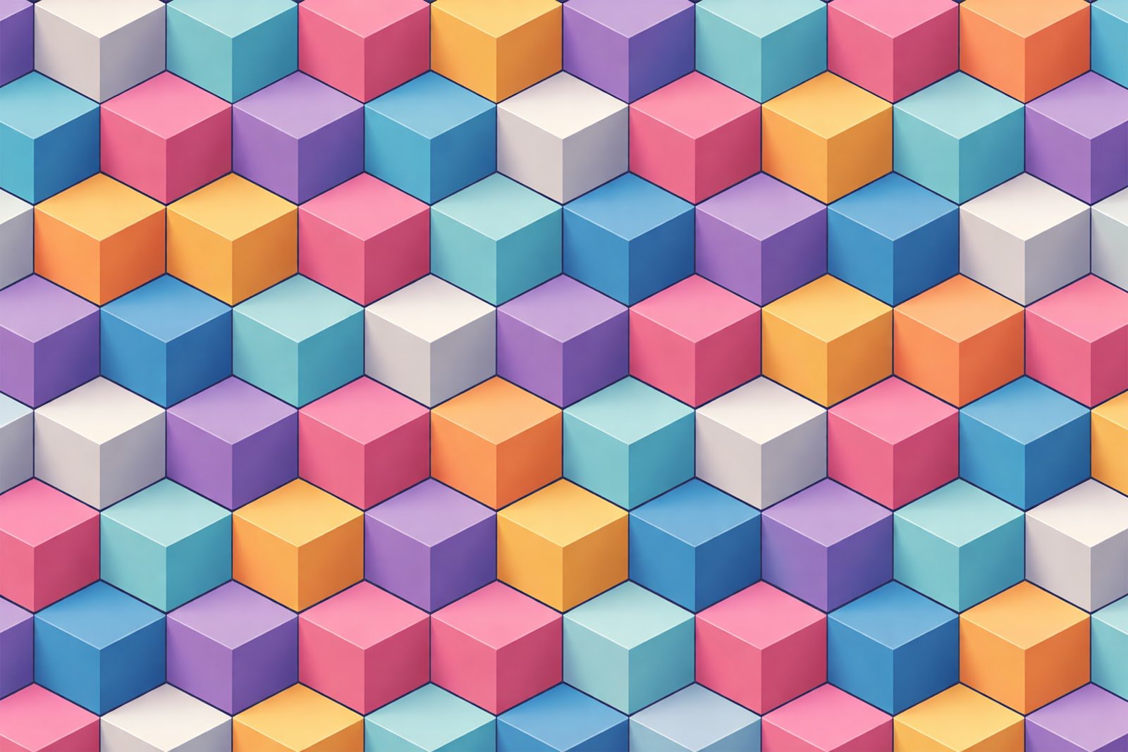 Isometric Cube Stack Background – Free Download