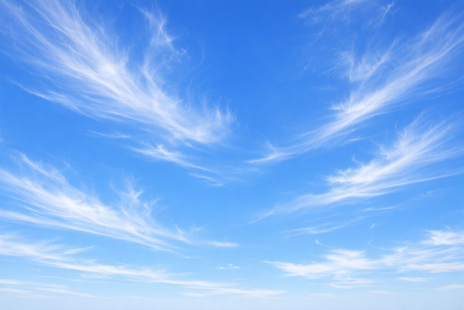 Wispy Cirrus Clouds Against Bright Blue Sky Background – Free Download (HD)