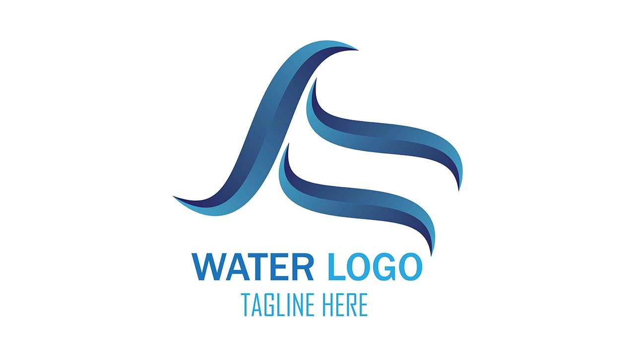 Water Shape Style Logo Style – Ai File Free Download
