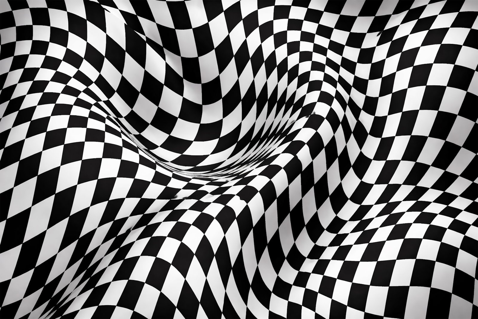 Wavy Checkerboard Geometric Background – Distorted Abstract Pattern Design