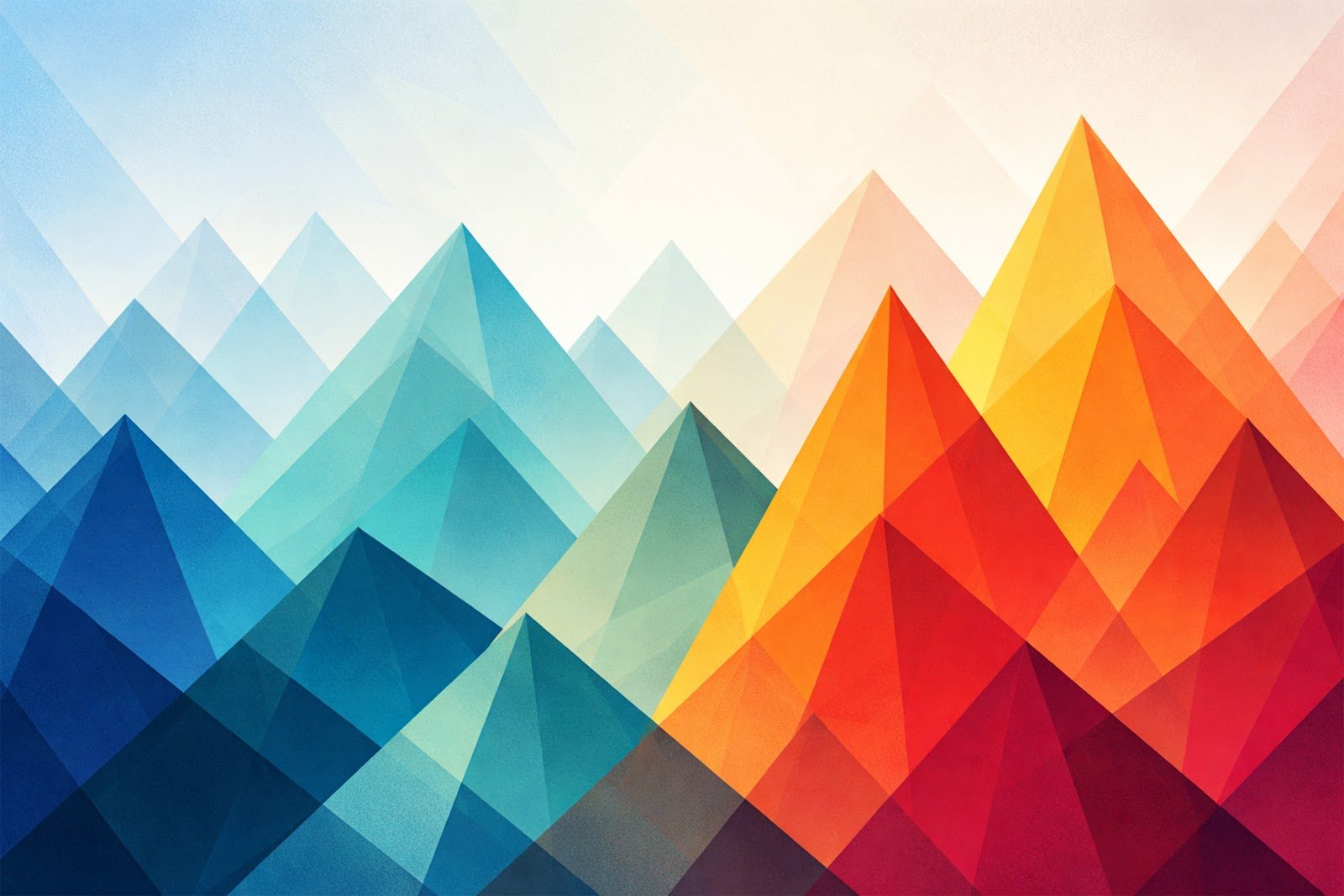 Geometric Triangle Mountain Peaks Background – Abstract Polygon Landscape HD Download