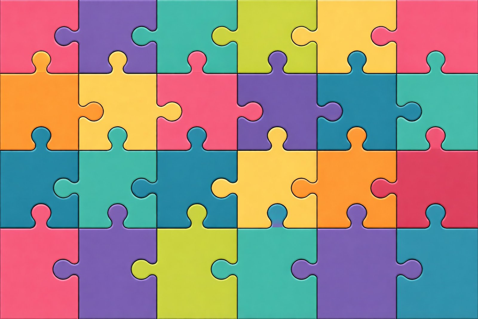 Geometric Puzzle-Piece Grid Background – Abstract Interlocking Shapes HD Download