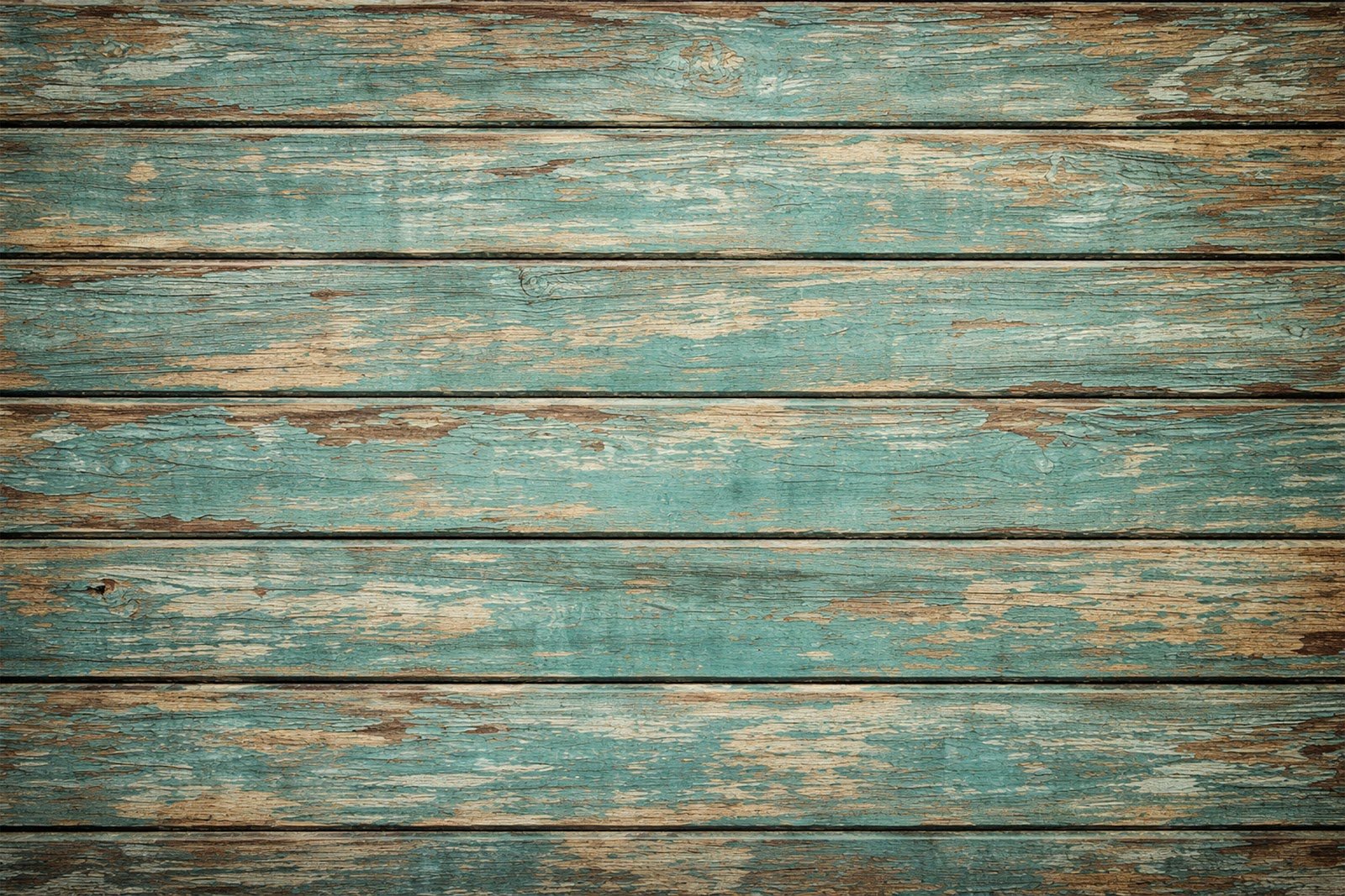 Teal Distressed Paint Wood Texture Background – Weathered Wooden Planks Free Download