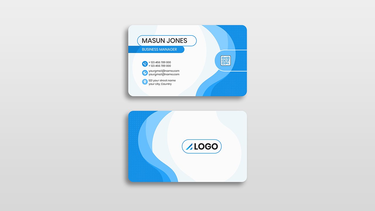 Professional business card design template – PSD Free Download