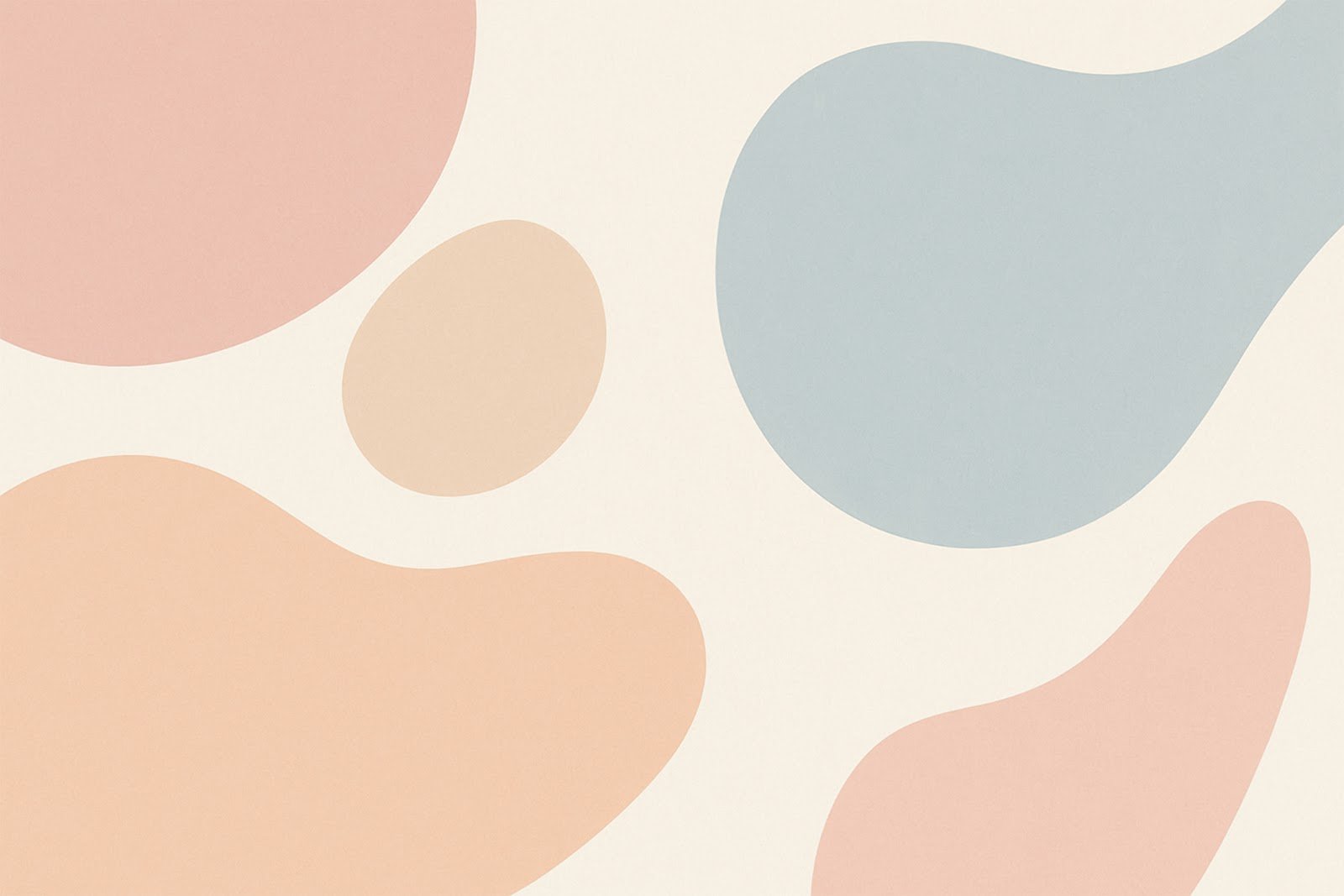 Minimal Pastel Abstract Shapes Background – Soft Modern Forms Free Download