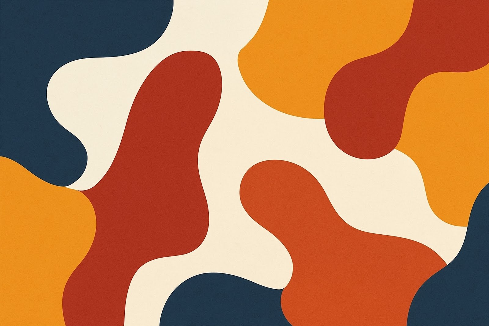 Negative Space Abstract Shapes Background – Modern Minimal Design Free Download