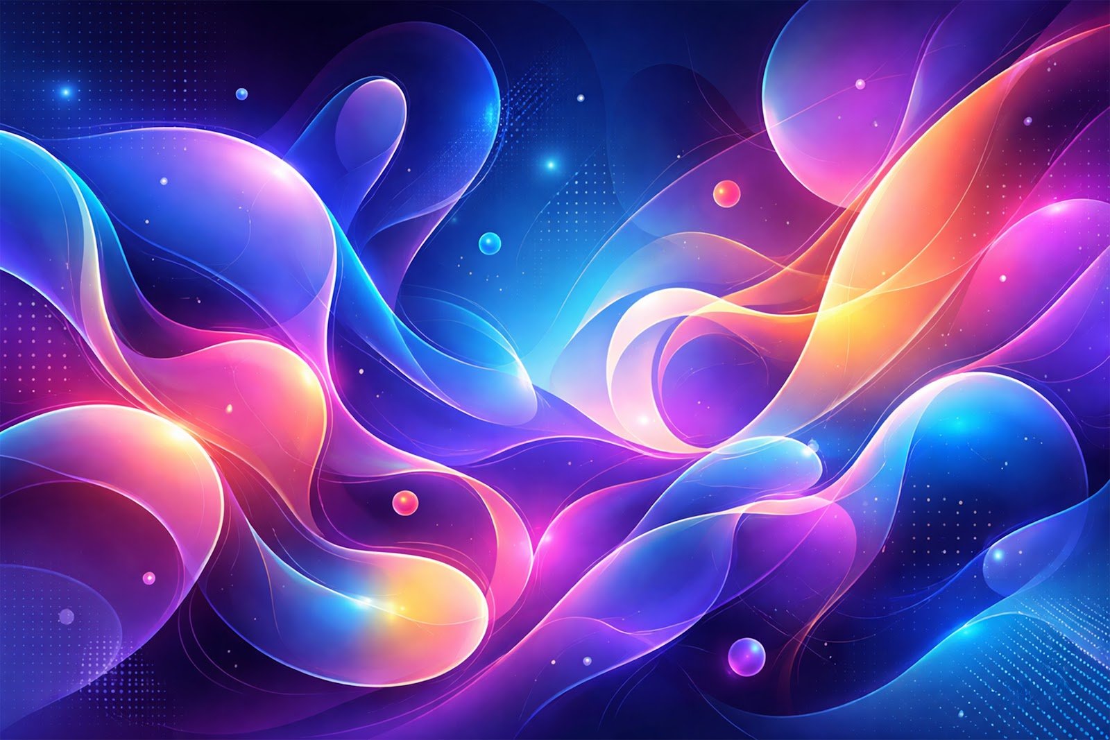 AI-Inspired Generative Abstract Shapes Background – Modern Digital Art Free Download