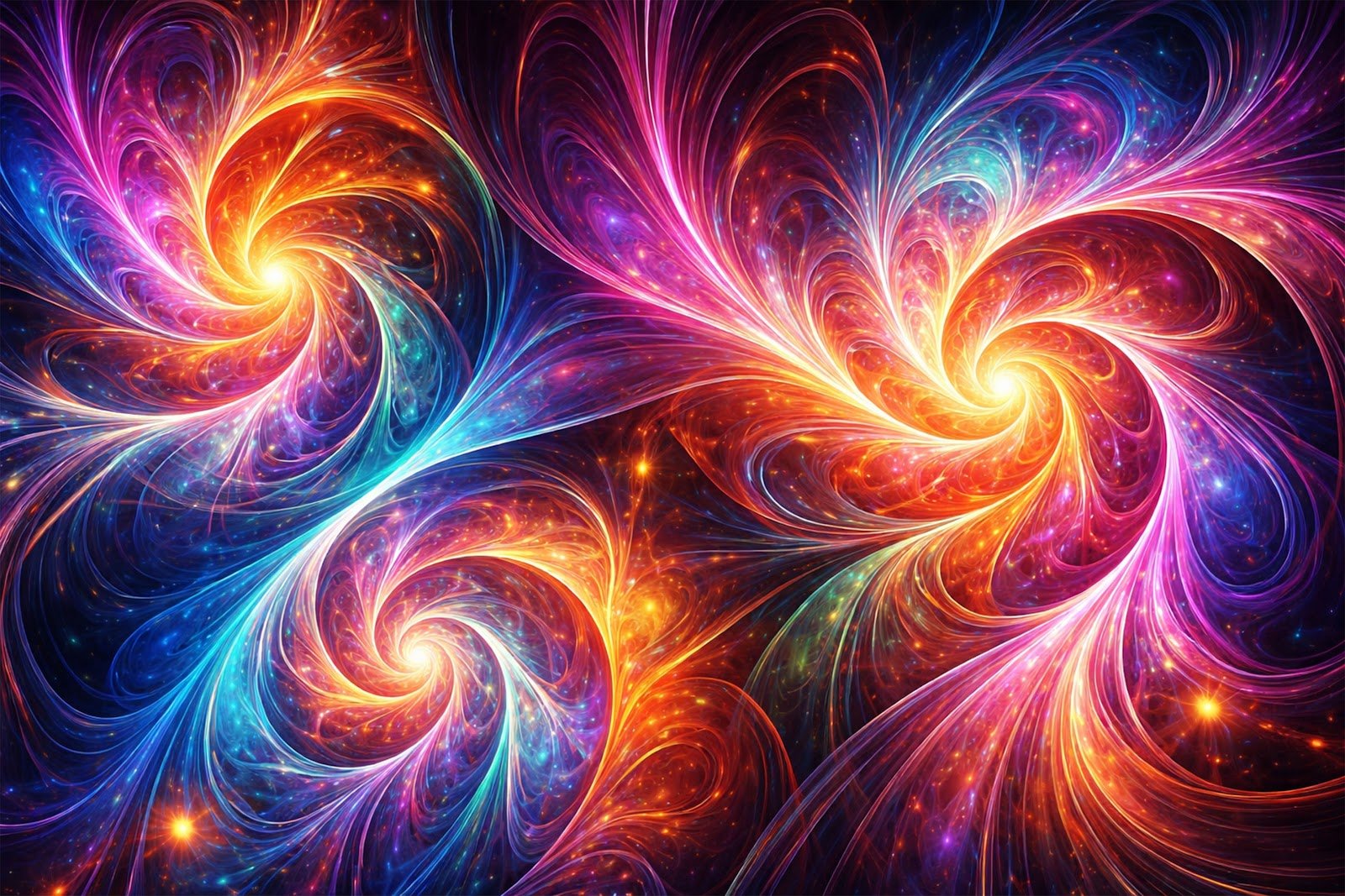 Fractal-Inspired Abstract Shapes Background – Generative Art Free Download