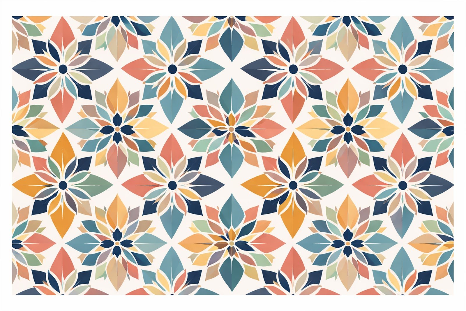 Geometric Floral Pattern Background – Modern Abstract Decorative Design Download