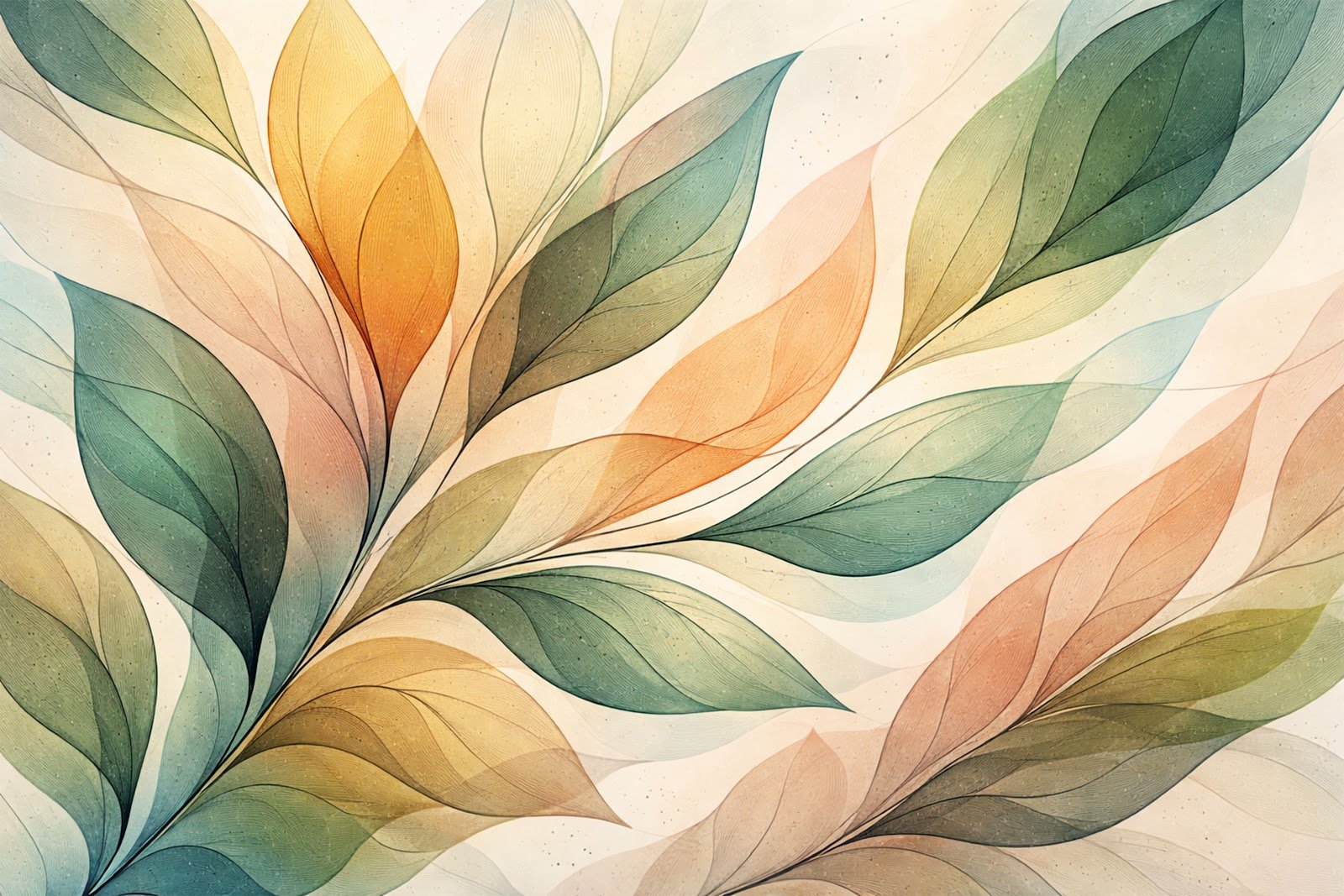 Leaf-Inspired Abstract Shapes Background – Free Download for Creative Projects