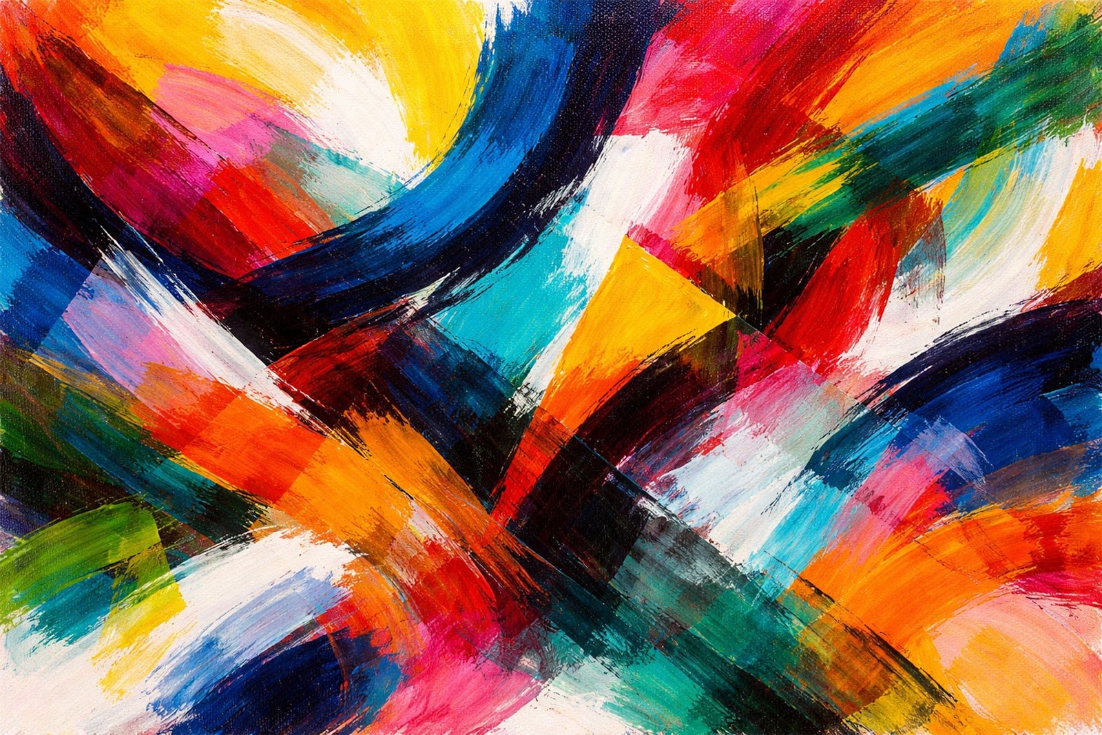 Expressionist Paint Shapes Background – Free Download for Creative Projects