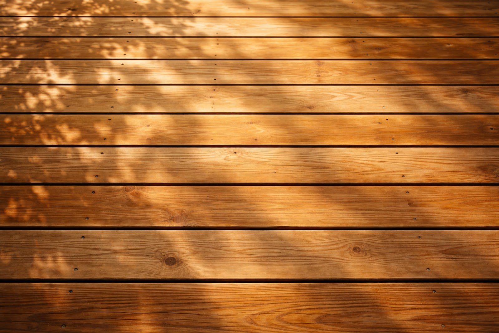 Sunlit Wooden Deck Planks Texture Background – Natural Outdoor Wood HD Download