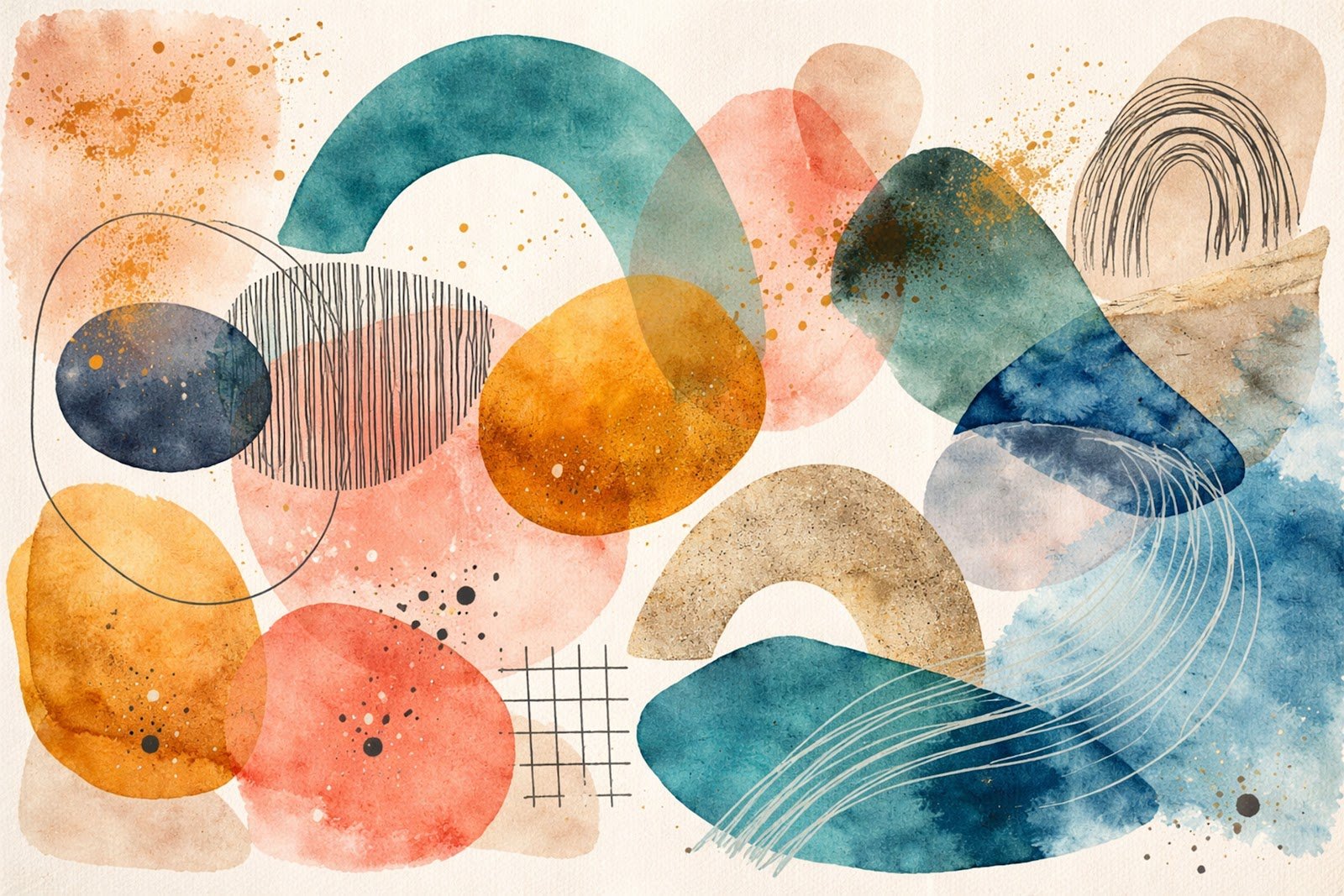 Mixed-Media Abstractions Background – Free Download for Creative Projects