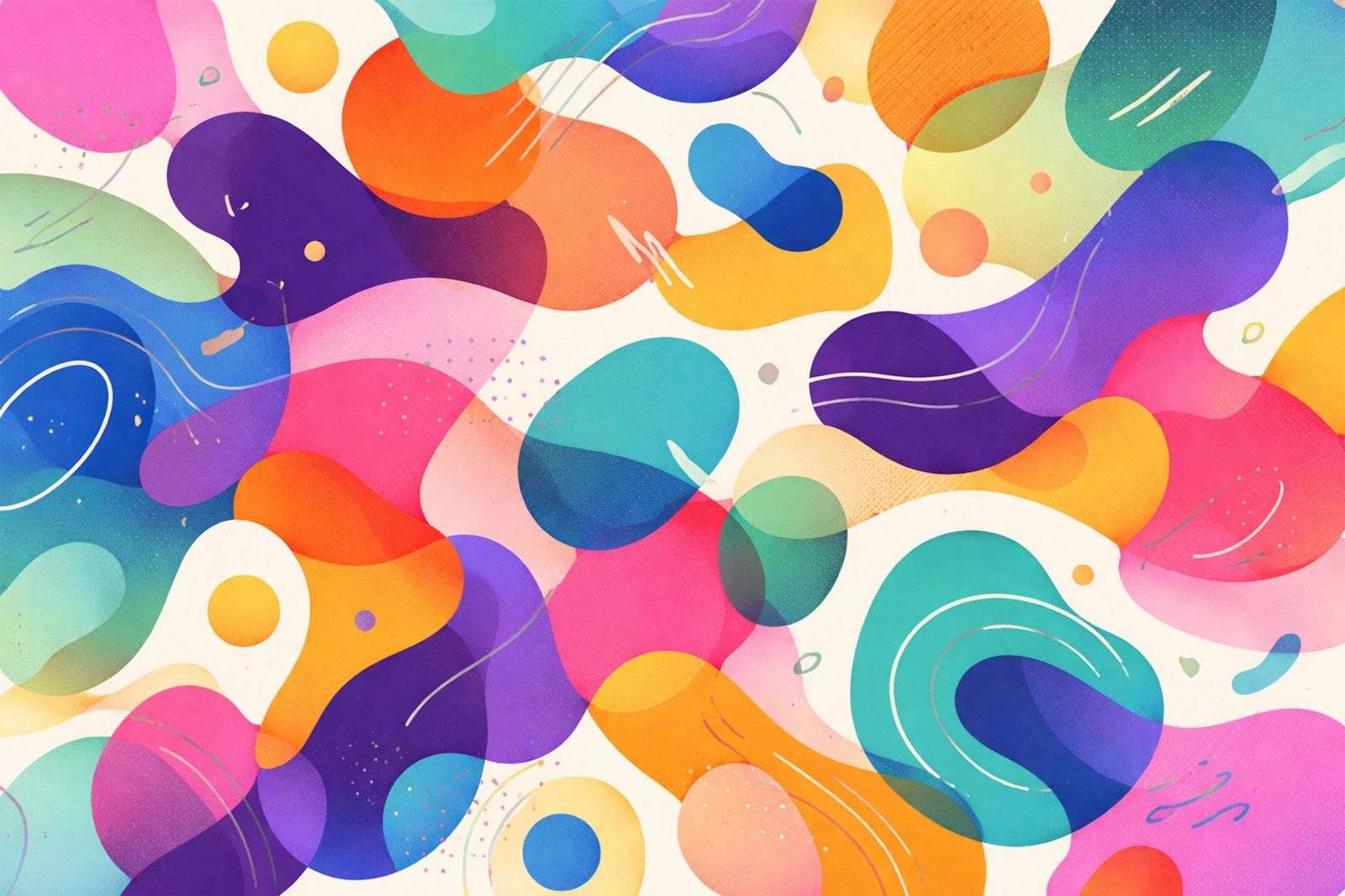 Random Generative Abstract Shapes Background – Modern AI Art Design Free Download