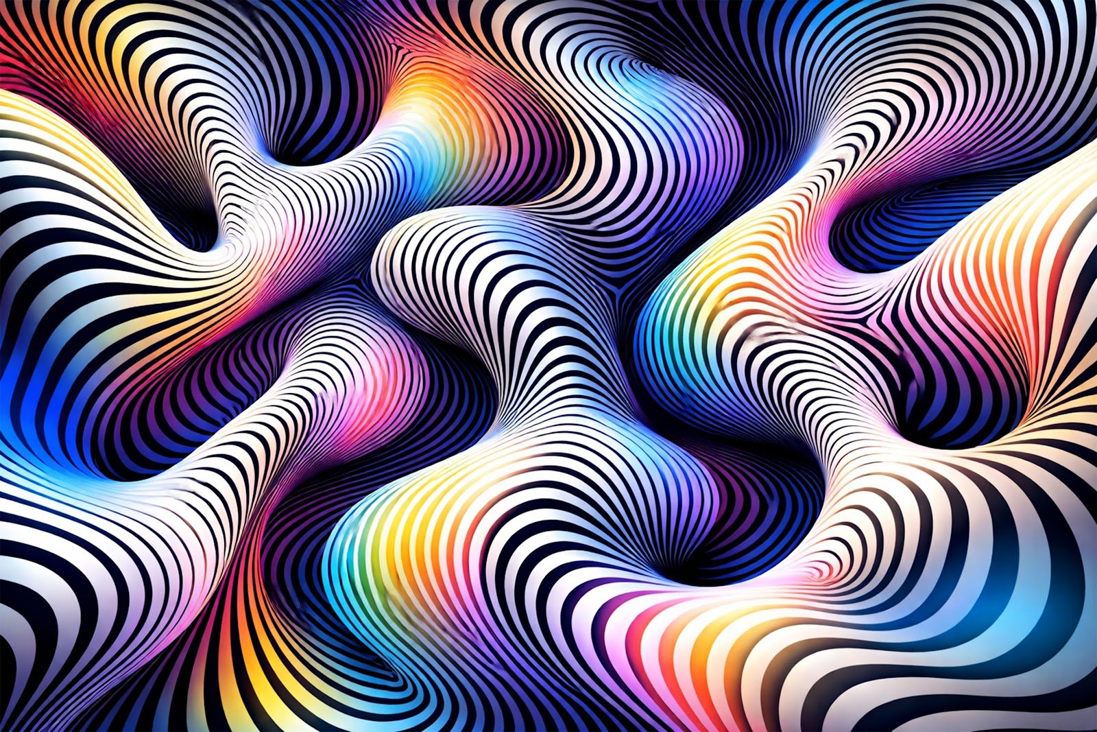 Optical Illusion Abstract Shapes Background – Mind-Bending Geometric Design Free Download