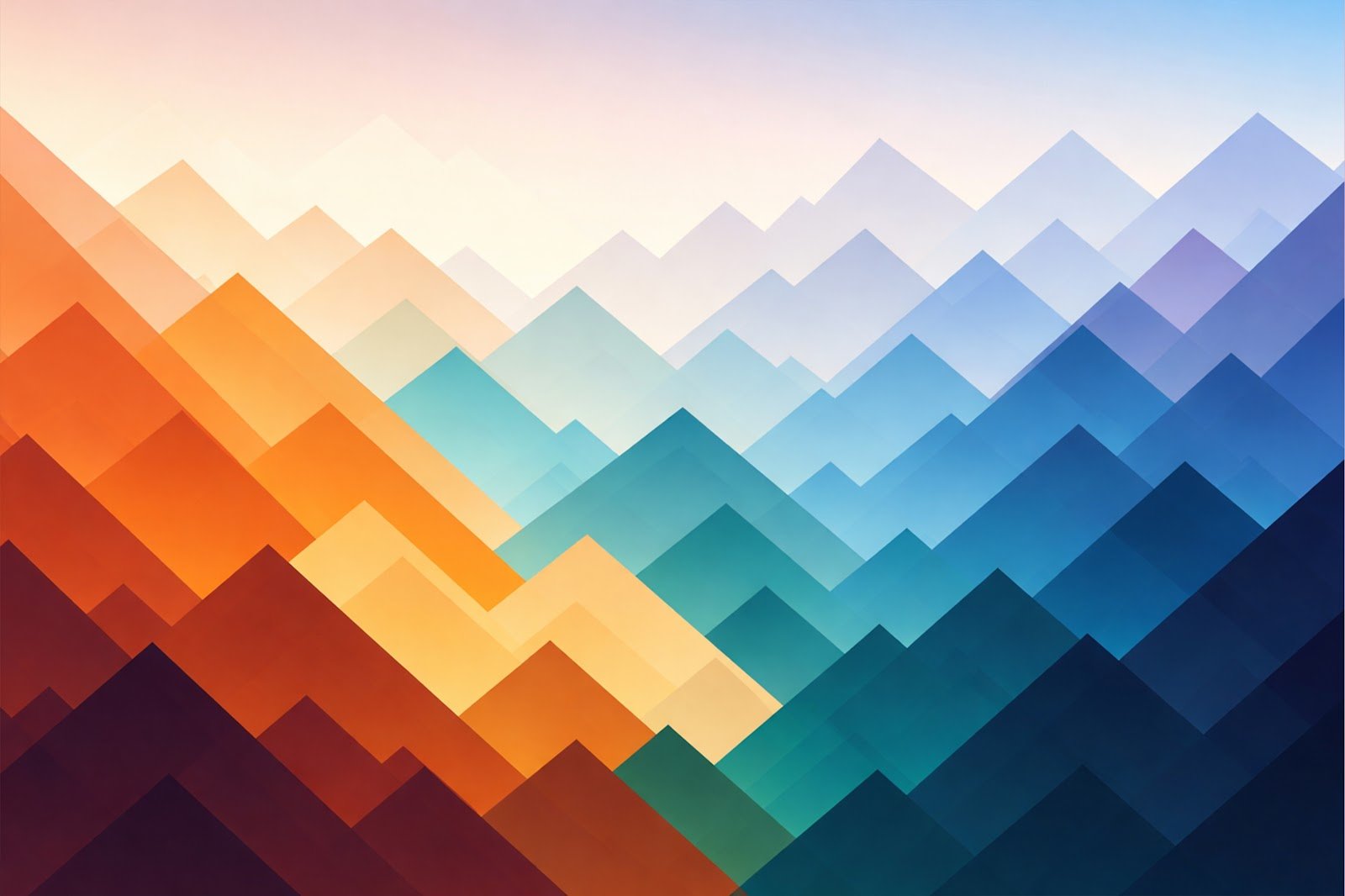 Zigzag Triangular Mountain Horizon Background – Modern Geometric Landscape Wallpaper Download