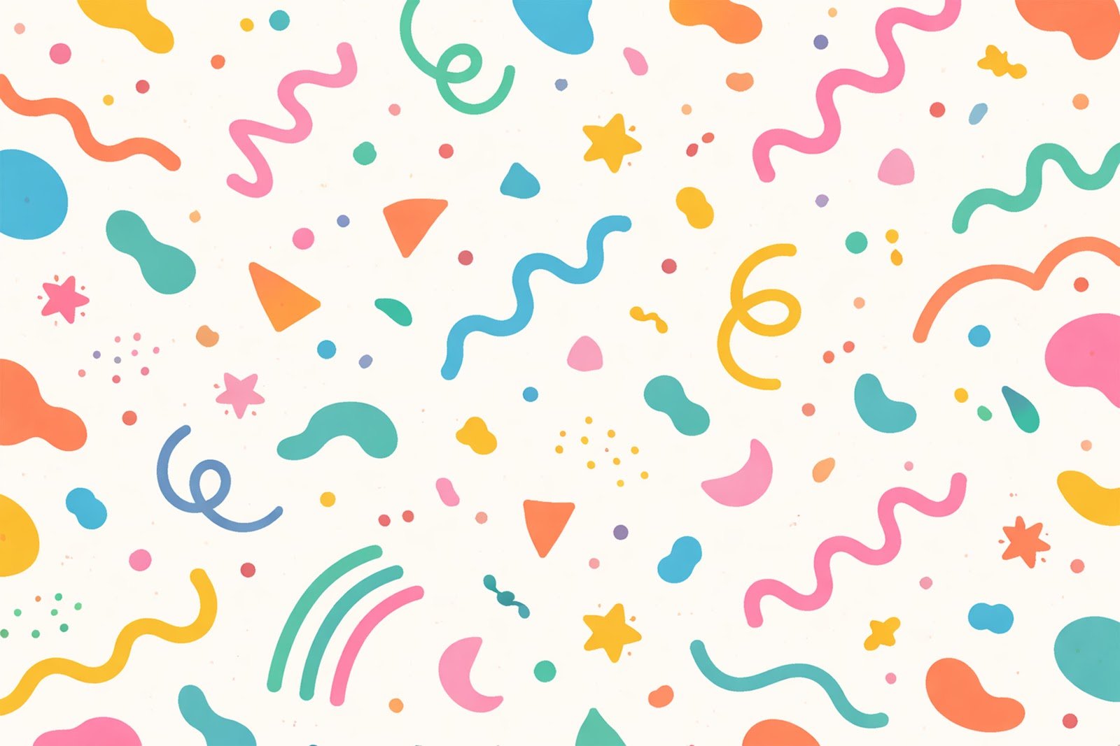 Confetti-Inspired Abstract Shapes Background – Free Download for Creative Projects