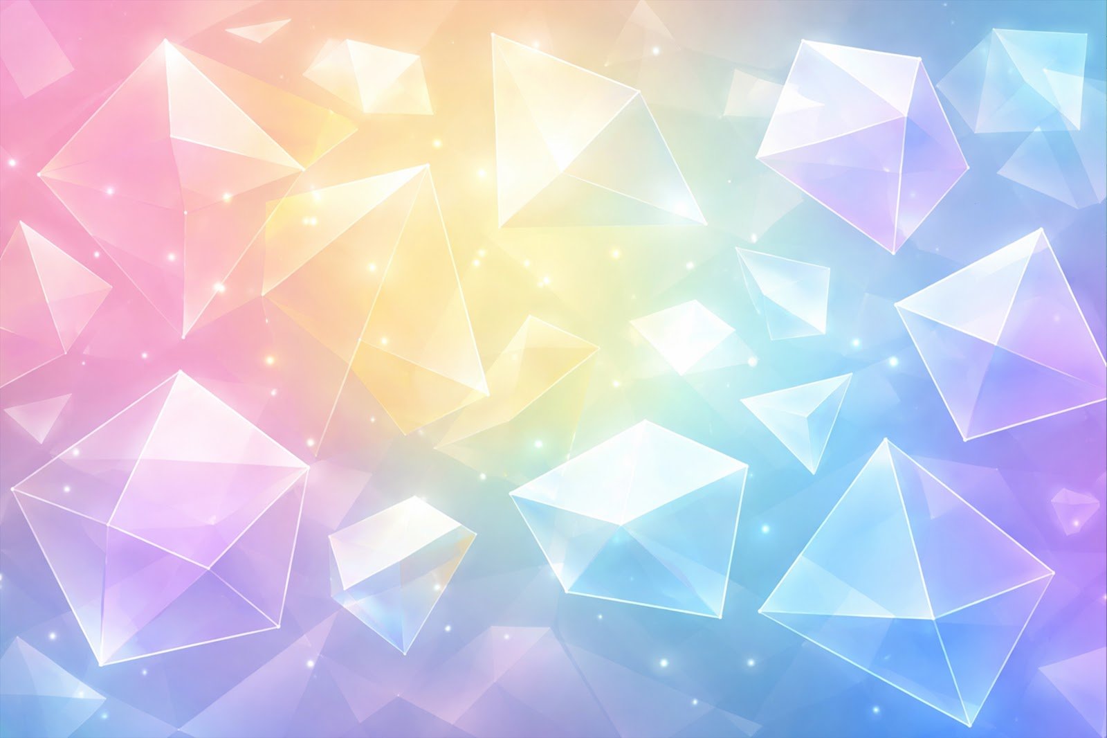 Floating Translucent Polygon Geometric Background – Abstract Modern Design HD Download