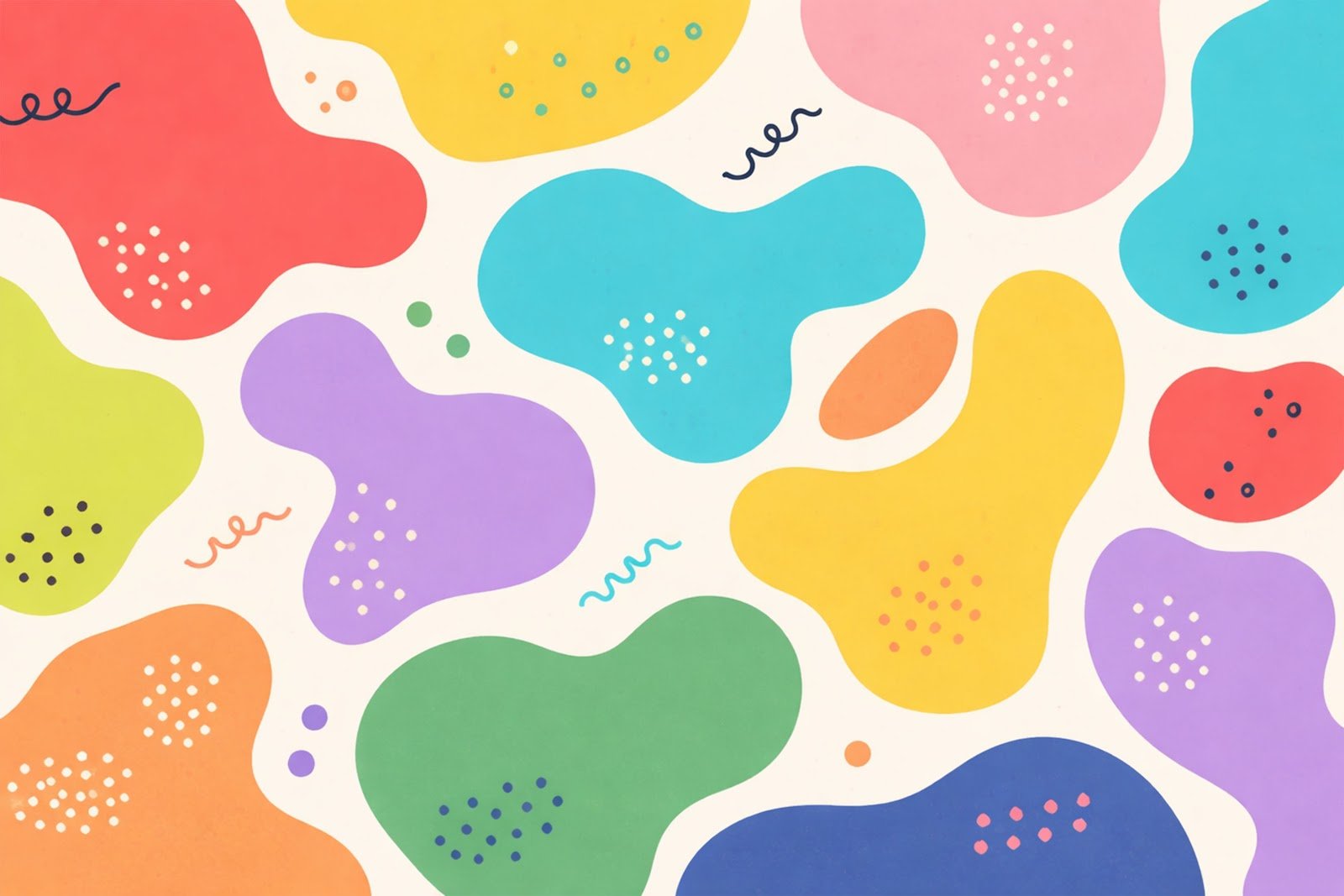 Fun Asymmetrical Blobs Abstract Background – Free High-Resolution Download