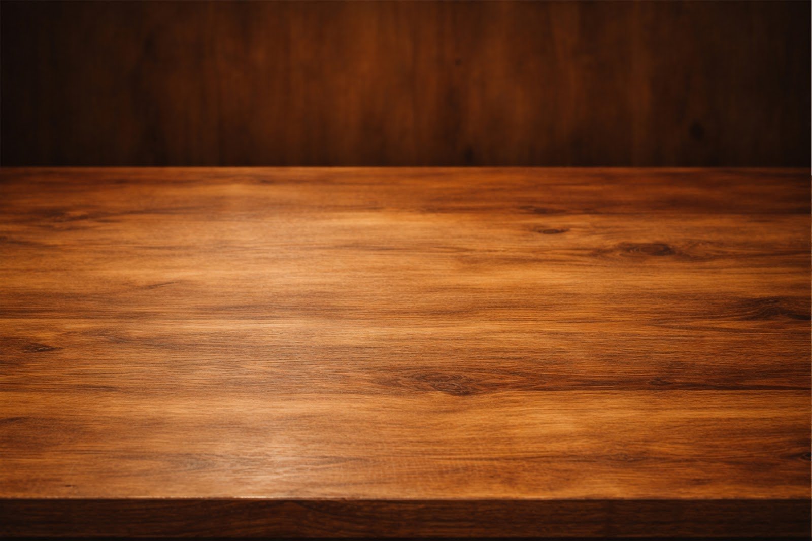 Wooden Table Mockup Background with Warm Film-Style Grain – Vintage Product Display Scene (High Resolution Download)