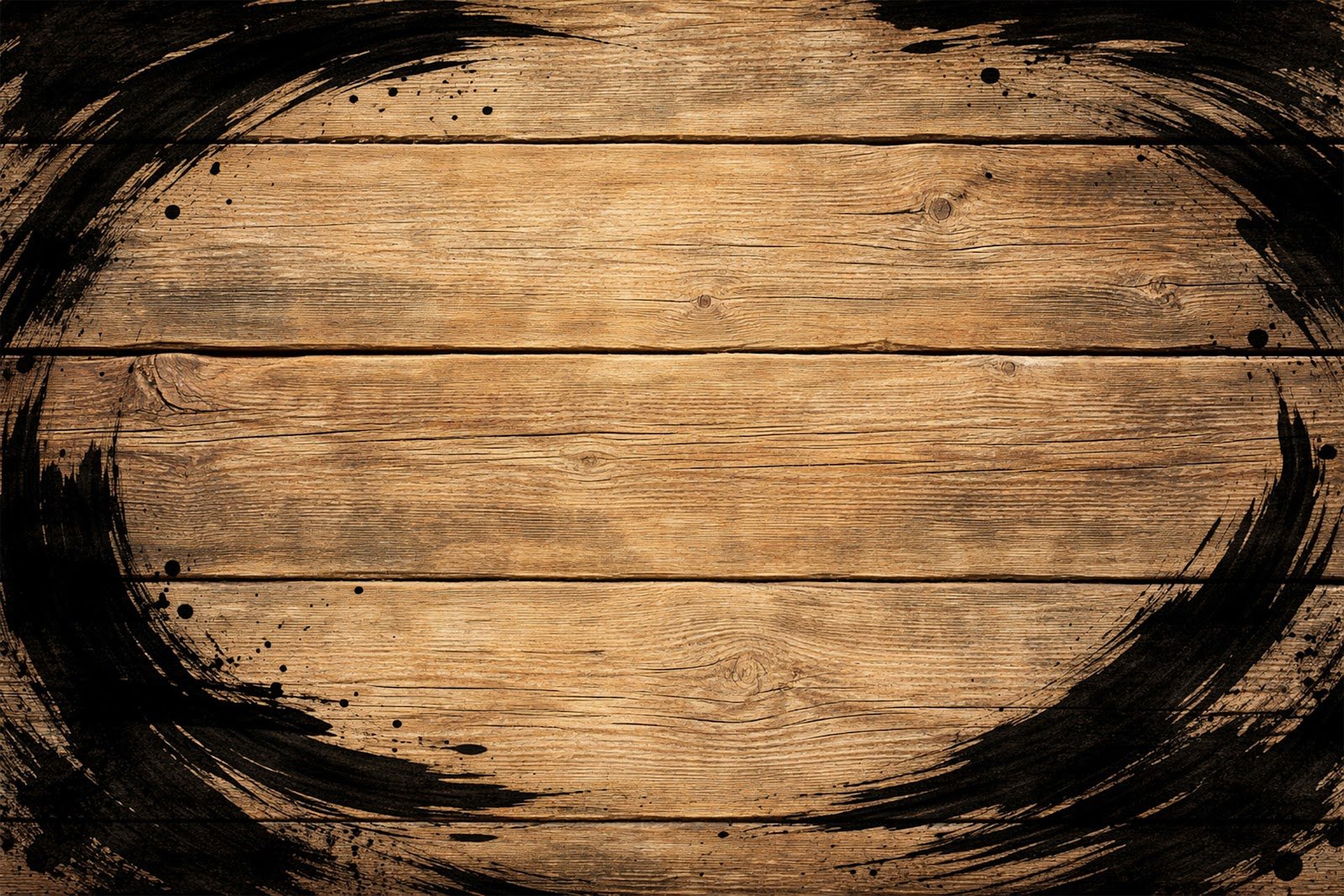 Ink Brush Stroke Wood Texture Background – Artistic Painted Wooden Surface HD Download