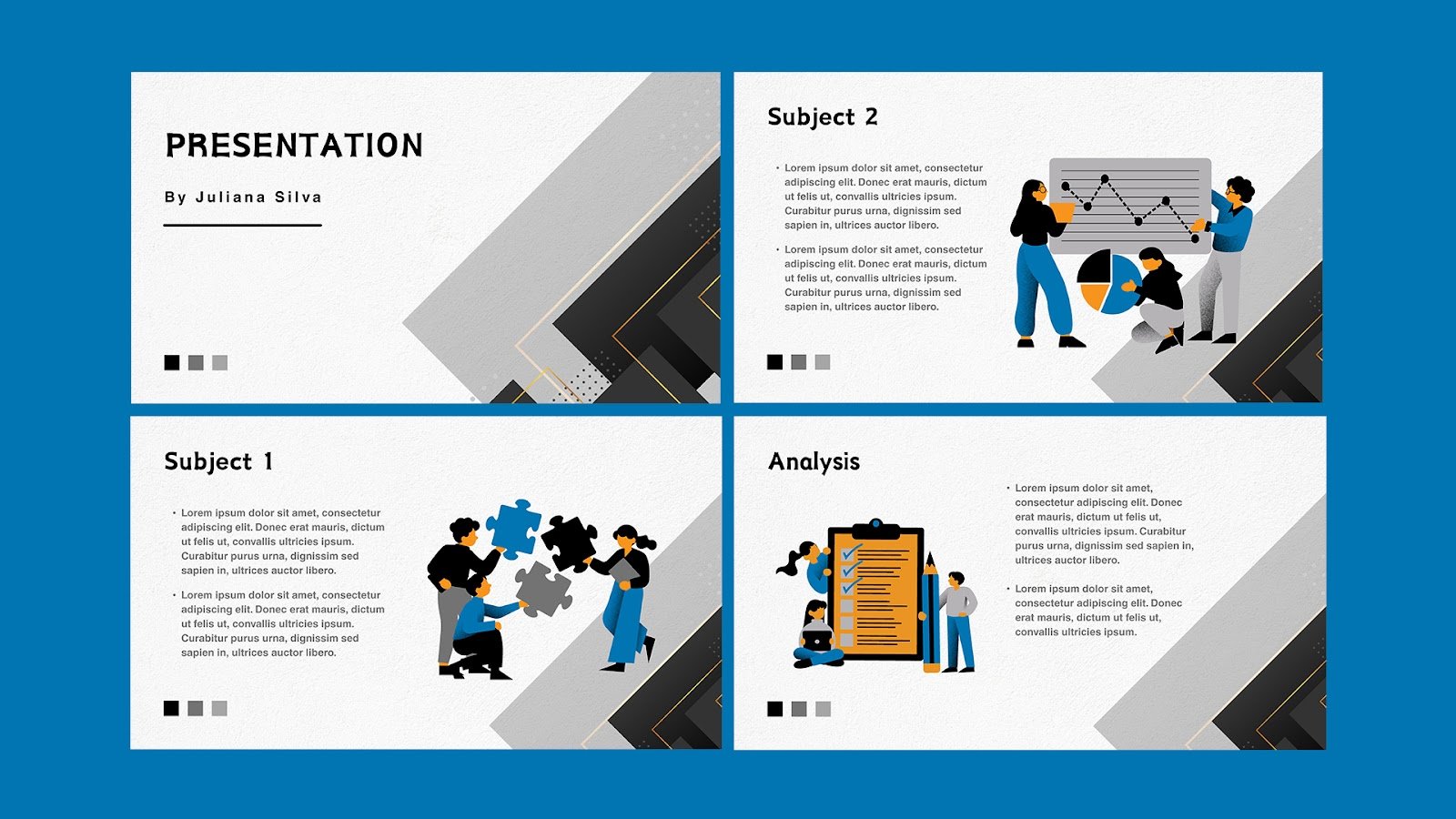 Black and Grey Monocrome Business Company Presentation – Presentations and Slides Free Download