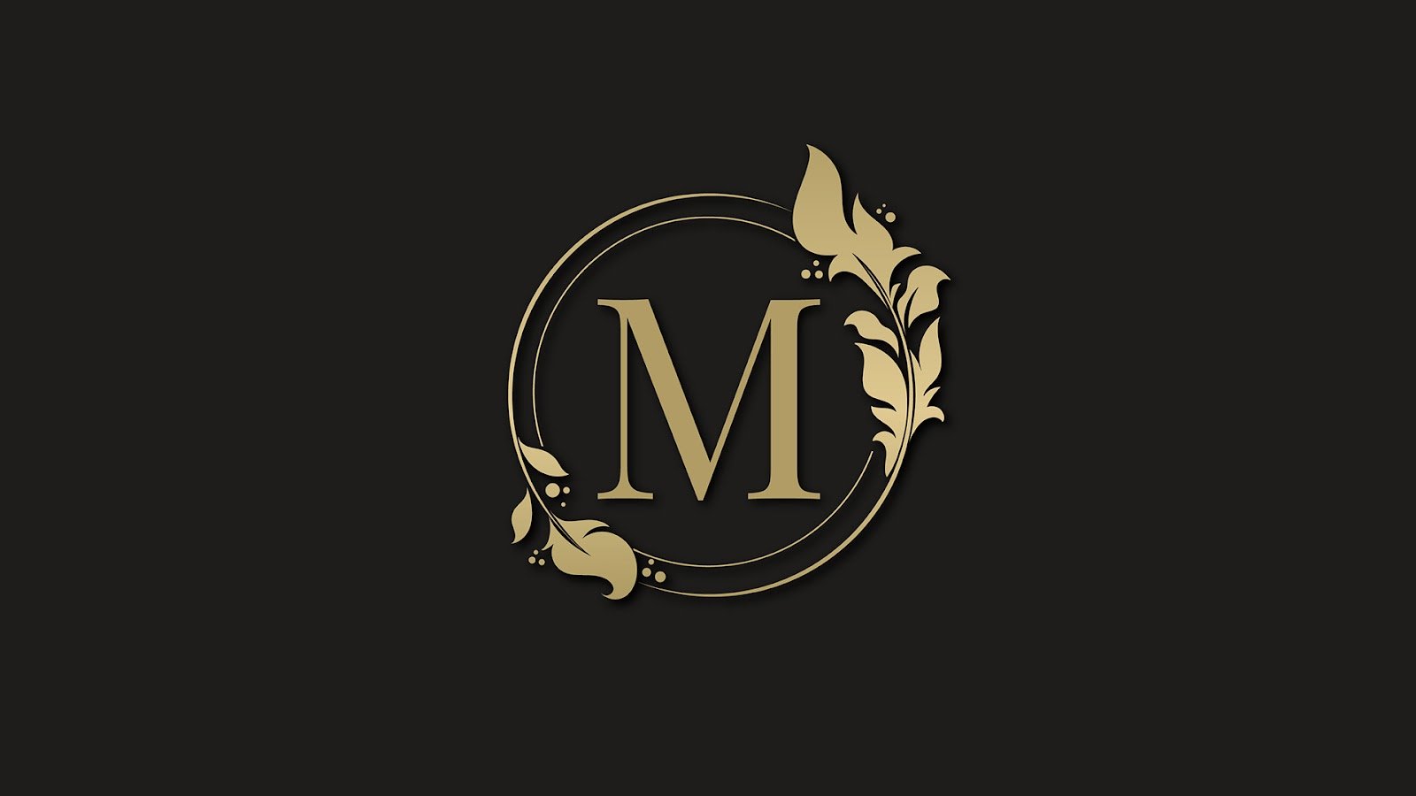 Golden elegant logo with frame – AI Free Download
