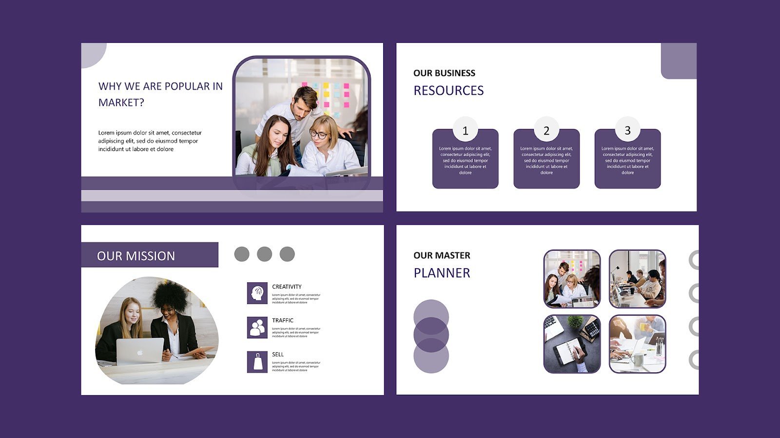 Blue and white company profile presentation – Presentations and Slides Free Download