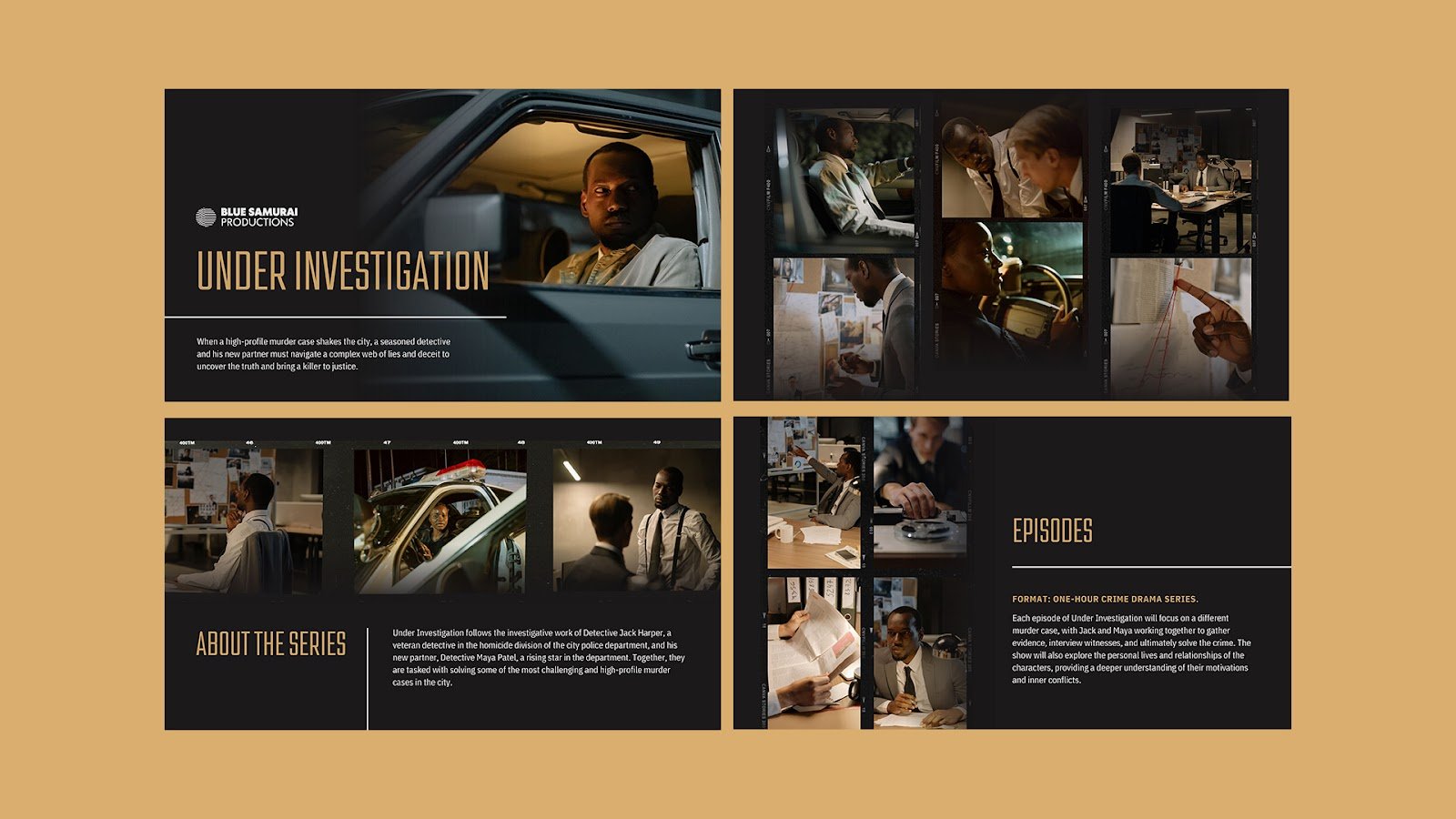 TV Series Bible Presentation in Dark Brown Light Brown White Personal & Authentic Style – Presentations and Slides Free Download
