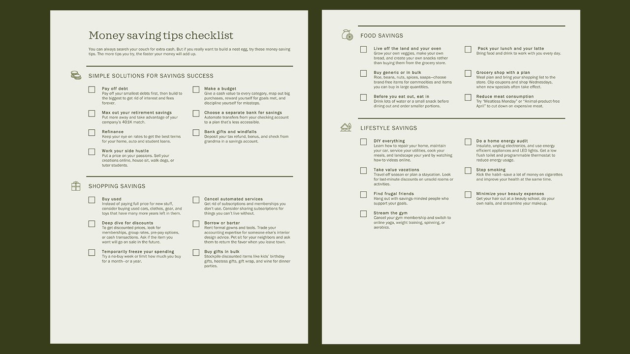 Free Money saving tips checklist Concept Word document templates – Microsoft Word Templates Free Download