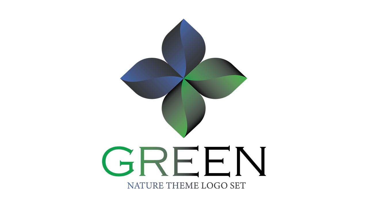 Green Nature Logo template – Ai File Free Download