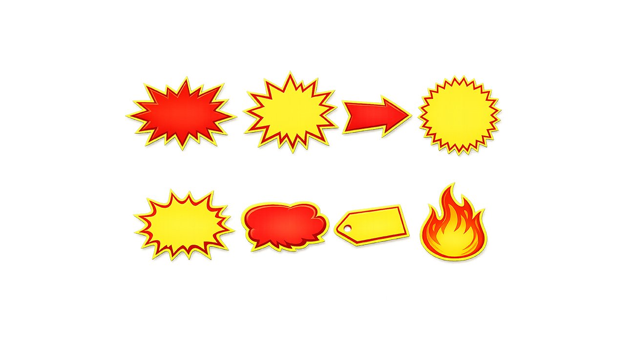 MEGA SALE Discount Sticker PNG – High-Resolution Transparent Download